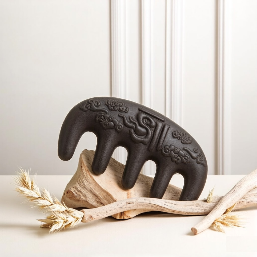 Herbal Cloud Pattern Wellness Comb