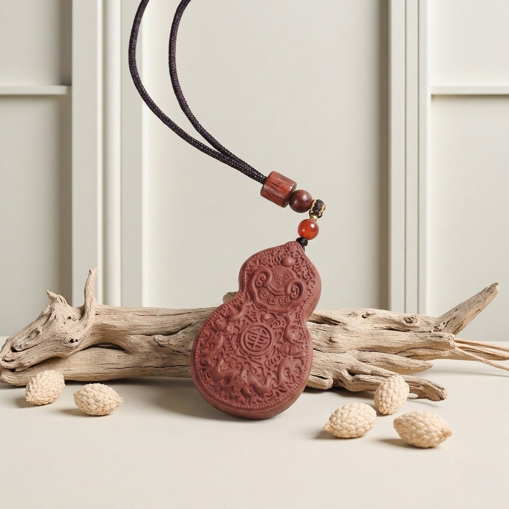 Herbal Fortune Gourd Necklace