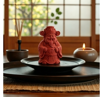 Fortune God Incense Figurine &ndash; Lucky Wealth Guardian