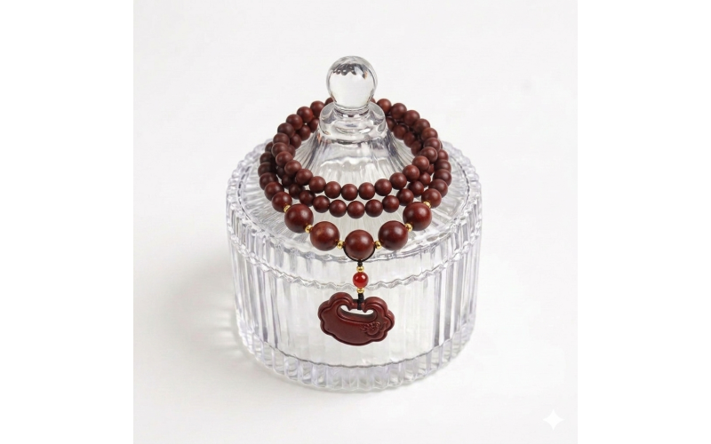 Herbal Lucky Red Lotus Necklace